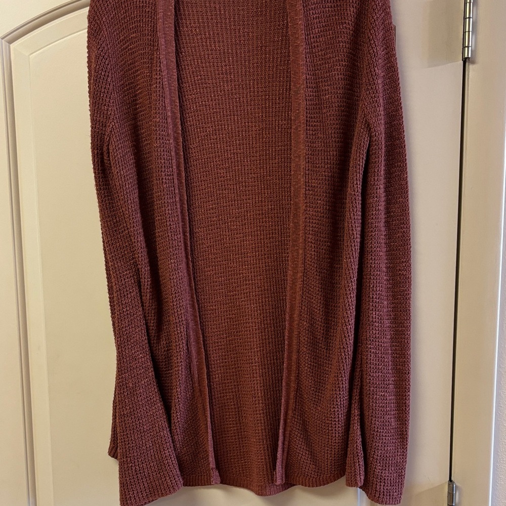 adidas Women's Open Front Cardigan - Burgundy